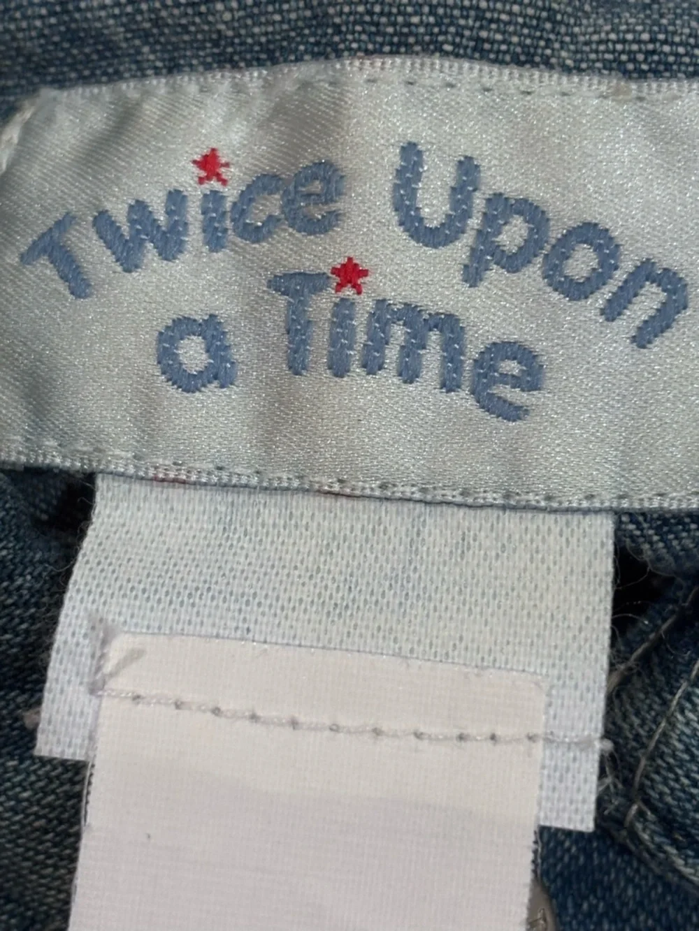Twice Upon a Time‎ Vintage Made in USA Christmas Jean Jacket With Bling